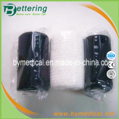 Vendaje de cinta de flejado deportivo adhesivo elástico de algodón fácil de rasgar a mano